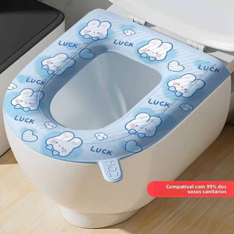 防水便座クッション四季通用便座カバーフォームシリコンマット夏用洗える非使い捨て
