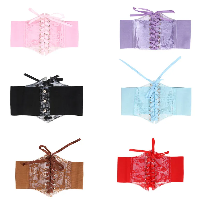 Ceinture Corset à lacets pour femmes, ceinture à la mode, Style rétro pour dames, adaptée aux vêtements décontractés et aux Occasions spéciales