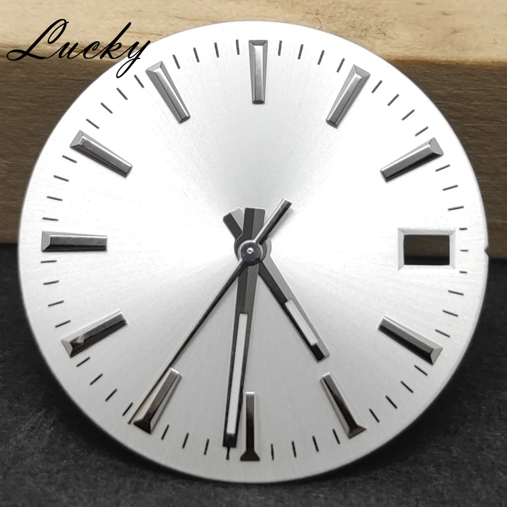 28.5mm Sunburst Solid Color Watch Dial Face With NH35 Set For NH35 NH36 4R/7S Movement Modified Replacement Accessories