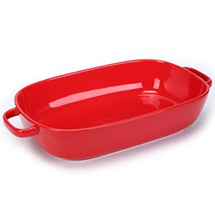 

6 Quart Large Rectangular Baking Dish 16x11 Inches Ceramic Baking Pan Casserole Dish for Cooking Kitchen and Daily Use Safe for