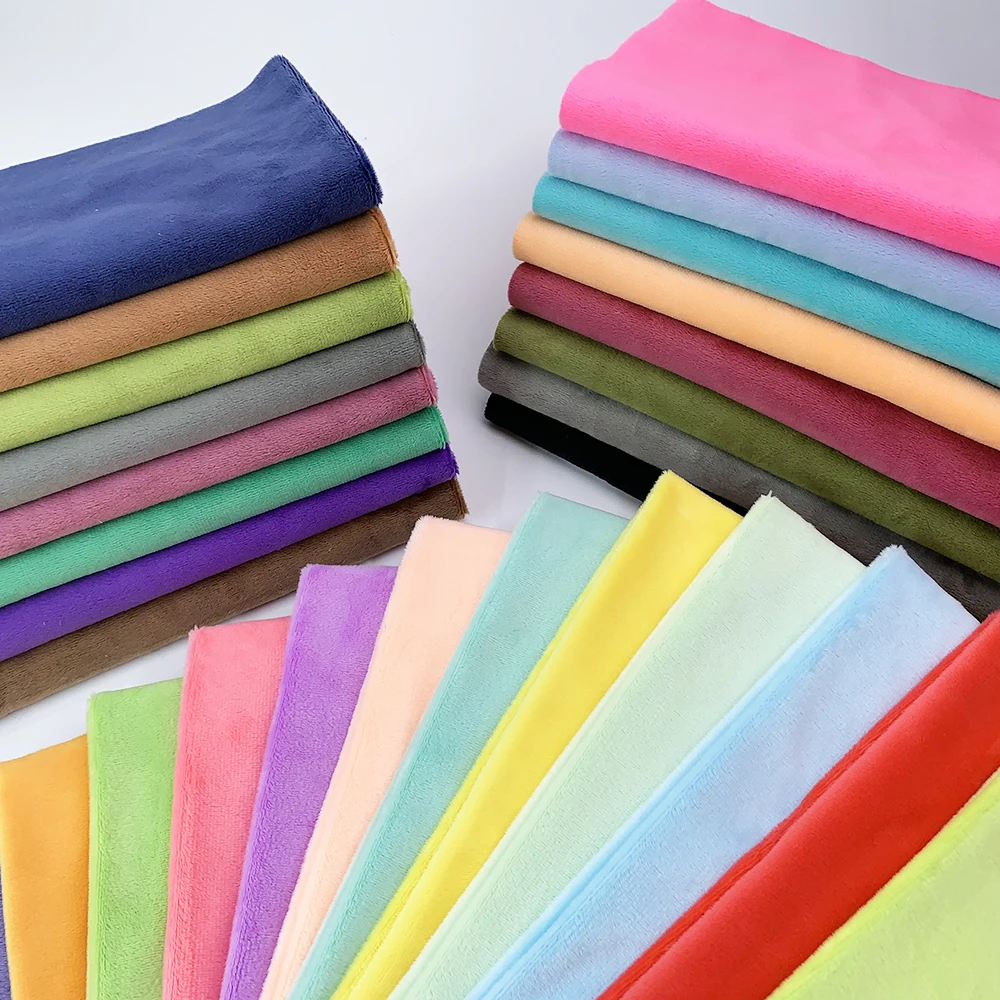 Newly Launched 150x50cm Single-sided Short-pile Hand-sewn Fabric Soft Breathable Perfect For Making DIY Doll Clothes Accessories