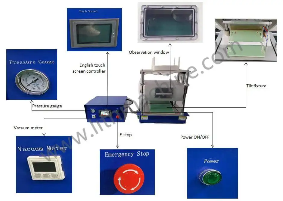 3 In 1 Mobile Battery Vacuum Pre Sealing Machine Hot Sealer for Lithium Pouch Cell Case Crimping