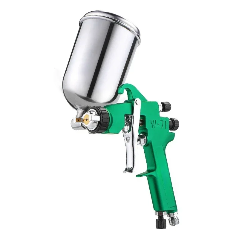 W-71CG Pneumatic spray gun 1.0/1 3/1.5/1.8mm high atomization 400ml upper pot spray gun