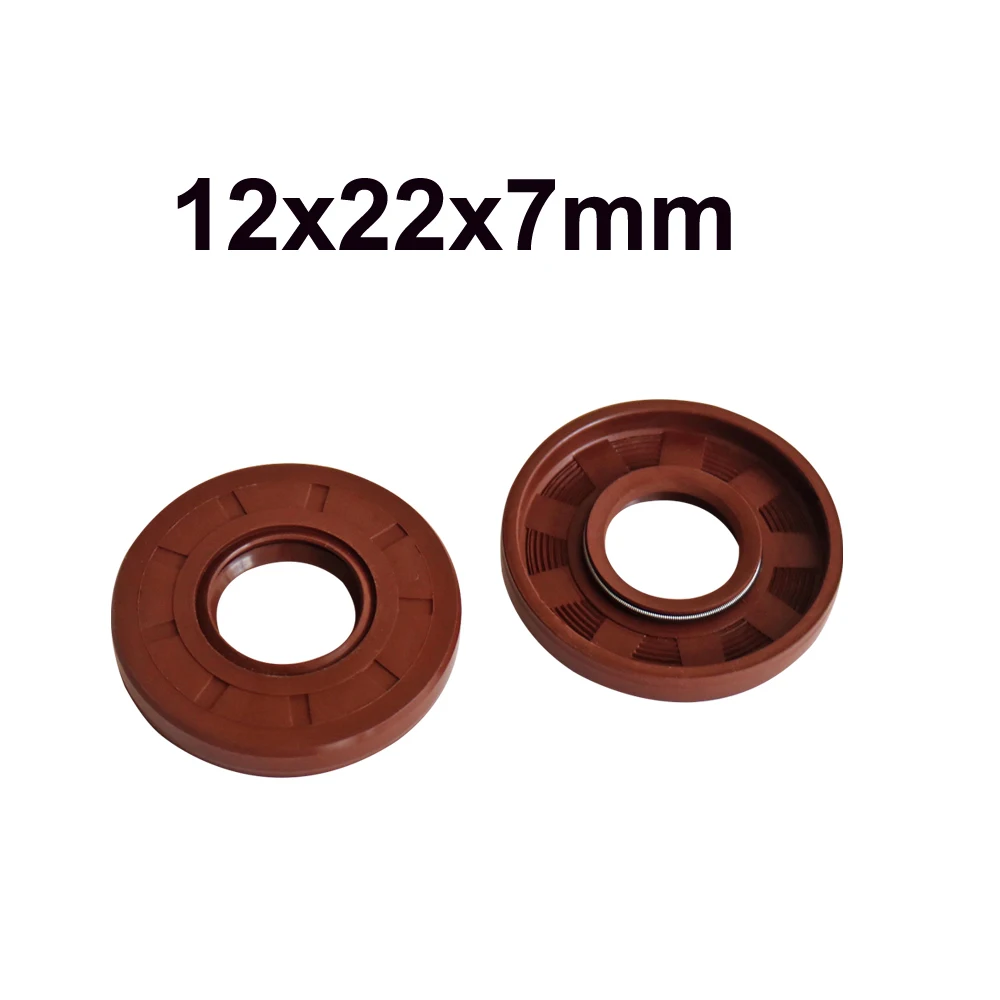 12x22x7 Skeleton FKM Fluorine Rubber Hydrauli Spring TC Gasket 26CC 1E34F TL34 Brush Cutter Grass Trimmer Oil Seal Parts