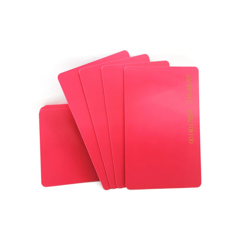 10Ps 125Khz Read Only EM4100 TK4100 RFID ID Tag Badge Black Cards Smart Proximity Tag Plastic Black/White/Blue/Red Thin Card