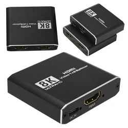 8K 1 Male To Dual HDMI-Compatible 2 Way Female 1080P 1 In 2 Out Splitter Adapter Converter 4K 120Hz 8K 60Hz HDMI-Compatible 2.1