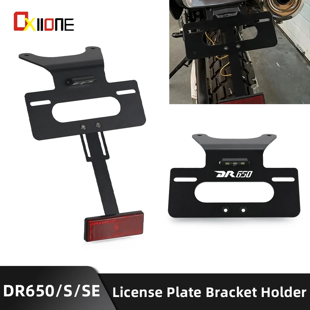 

Motorcycle License Plate Bracket Holder Aluminium For SUZUKI DR650 DR650S DR650SE 1996-2021 2022 2023 DR 650S Rear License Plate