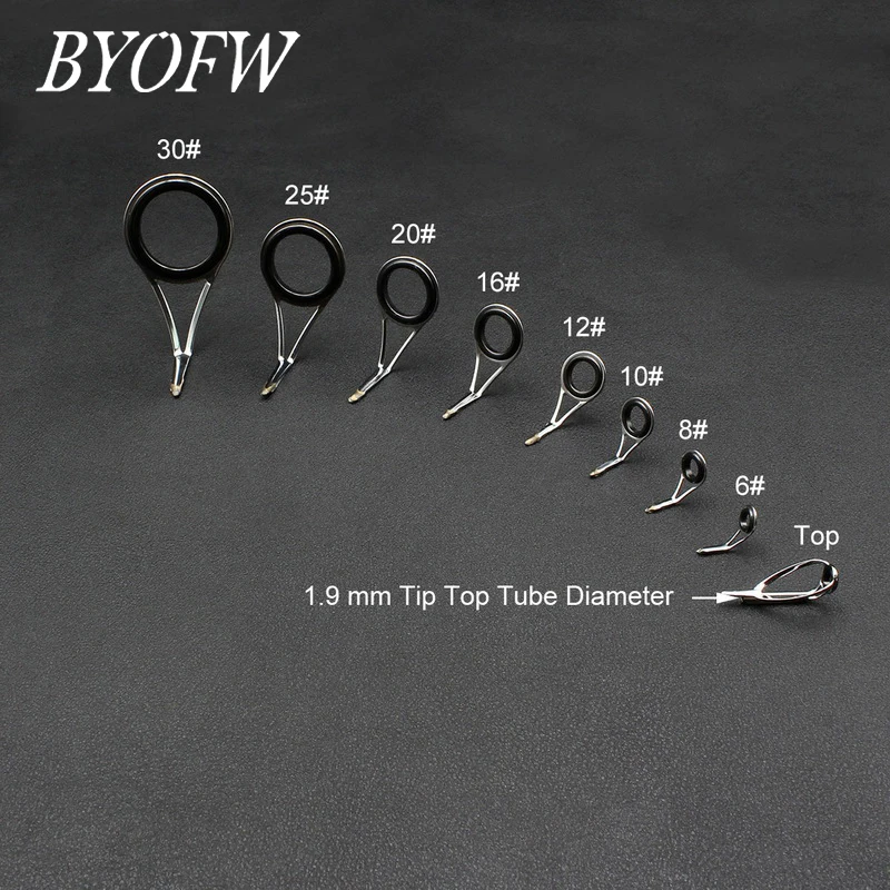 9 шт., рыболовные кольца из нержавеющей стали