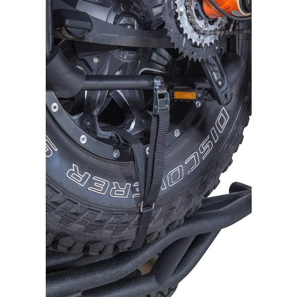 Rhino-Rack Spare Tire Bike Rack, 2 Bike Carrier, Holds Many Types of Bikes, Black (RBC025)