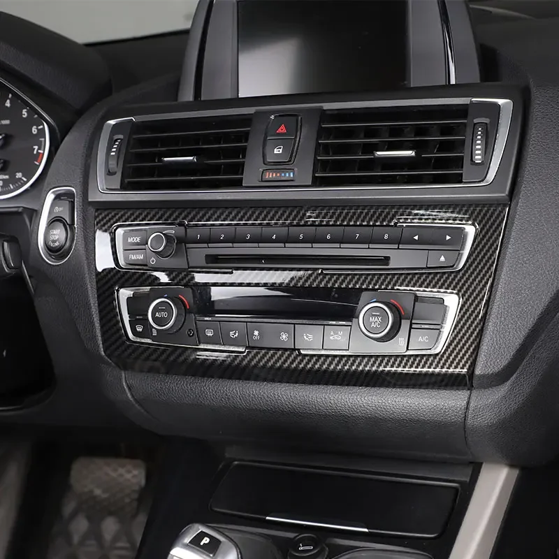 For BMW 1 2 Series F20 F21 F22 F23 12-18 ABS Car Console CD Panel Frame AC Air Vents Cover Sticker Trim Sticker Car Accessories