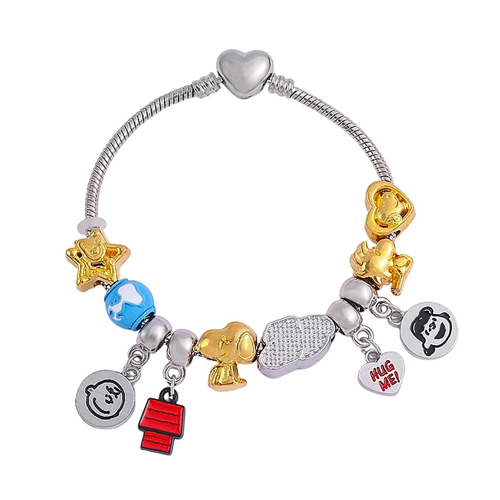 Cute Puppy Cartoon Accessories Personalized Creative Girl Bracelet Sweet and Adorable Fashion Pendant Bracelet