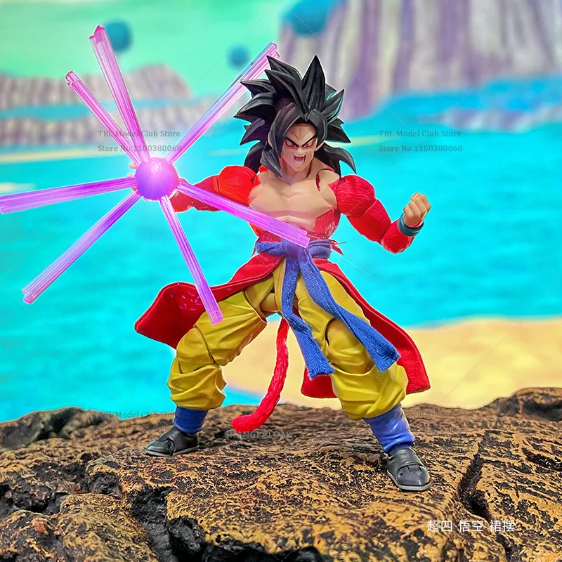1/12 스케일 남성 의류 Hemline Super Saiyan Kakarotto Ohzaru 골드 일본 애니메이션 SHF 6 인치 액션 피규어 군인 장면