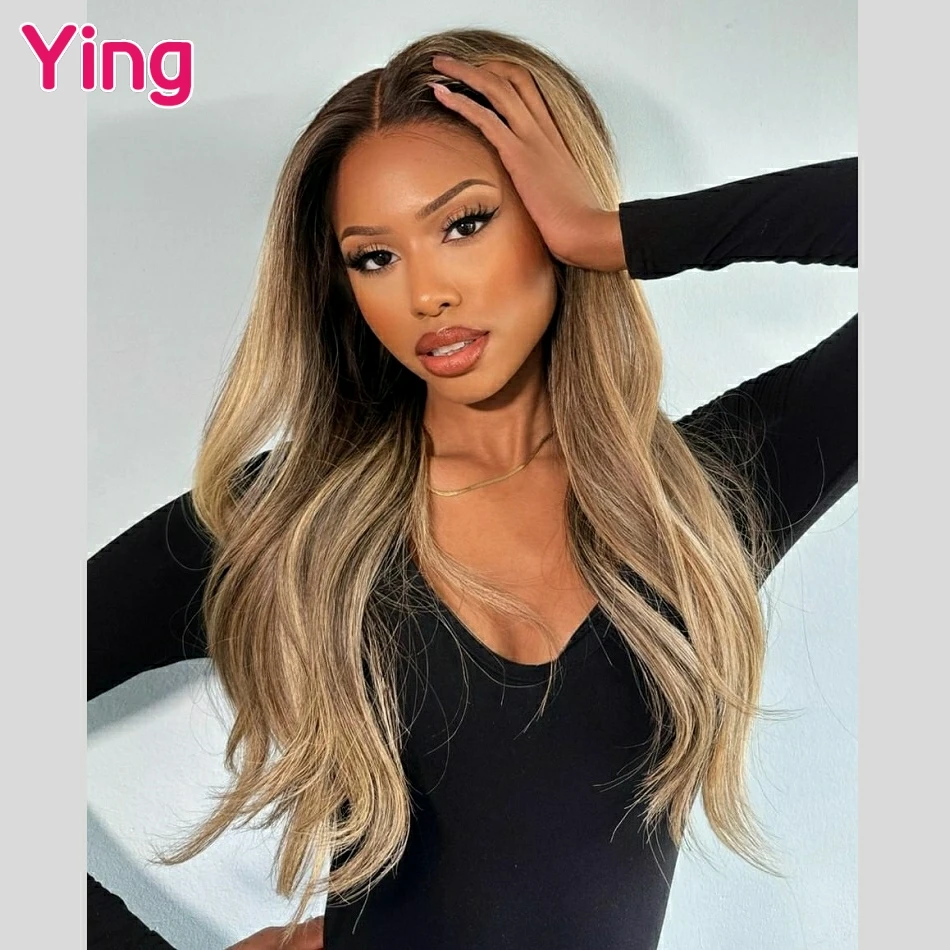 Ying Body Wave Highlight Flaxen 13x4 Lace Front Human Hair Wigs Brazilian Remy 613 Wig 13x6 Lace Frontal Wig PrePlucked