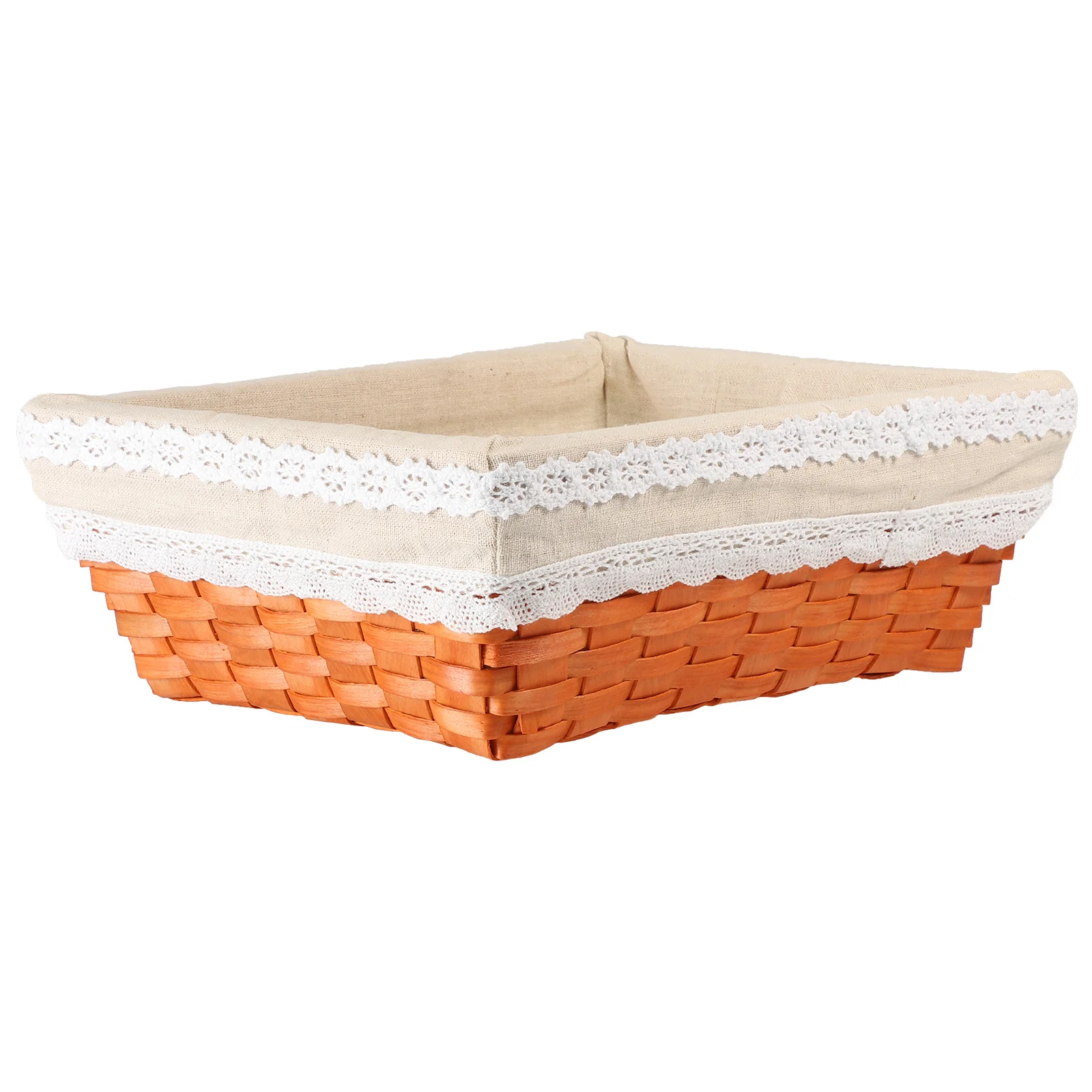 

1Pcs Rattan Woven Storage Basket Multifunction Desktop Organizing Container for Cosmetics Towels Clothes Home Storage