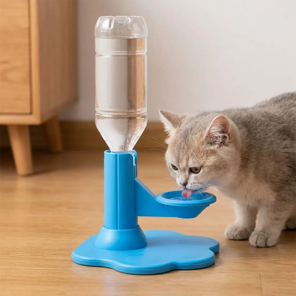Anti-Wet Mouth Gravity Cat Water Dispenser Prevent Black Chin Gravity Refill Cat Auto Water Bowl Suction Cup Base Non-Slip
