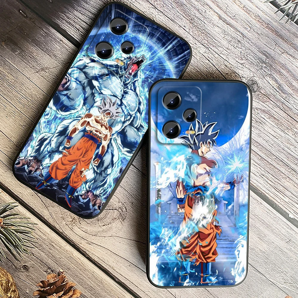 D-Dragon Ball Z Anime G-Goku For Xiaomi Redmi Note 13 12R 12 12S Turbo 11 11T 11S 10 10S Pro Plus 5G Black Back Phone Case