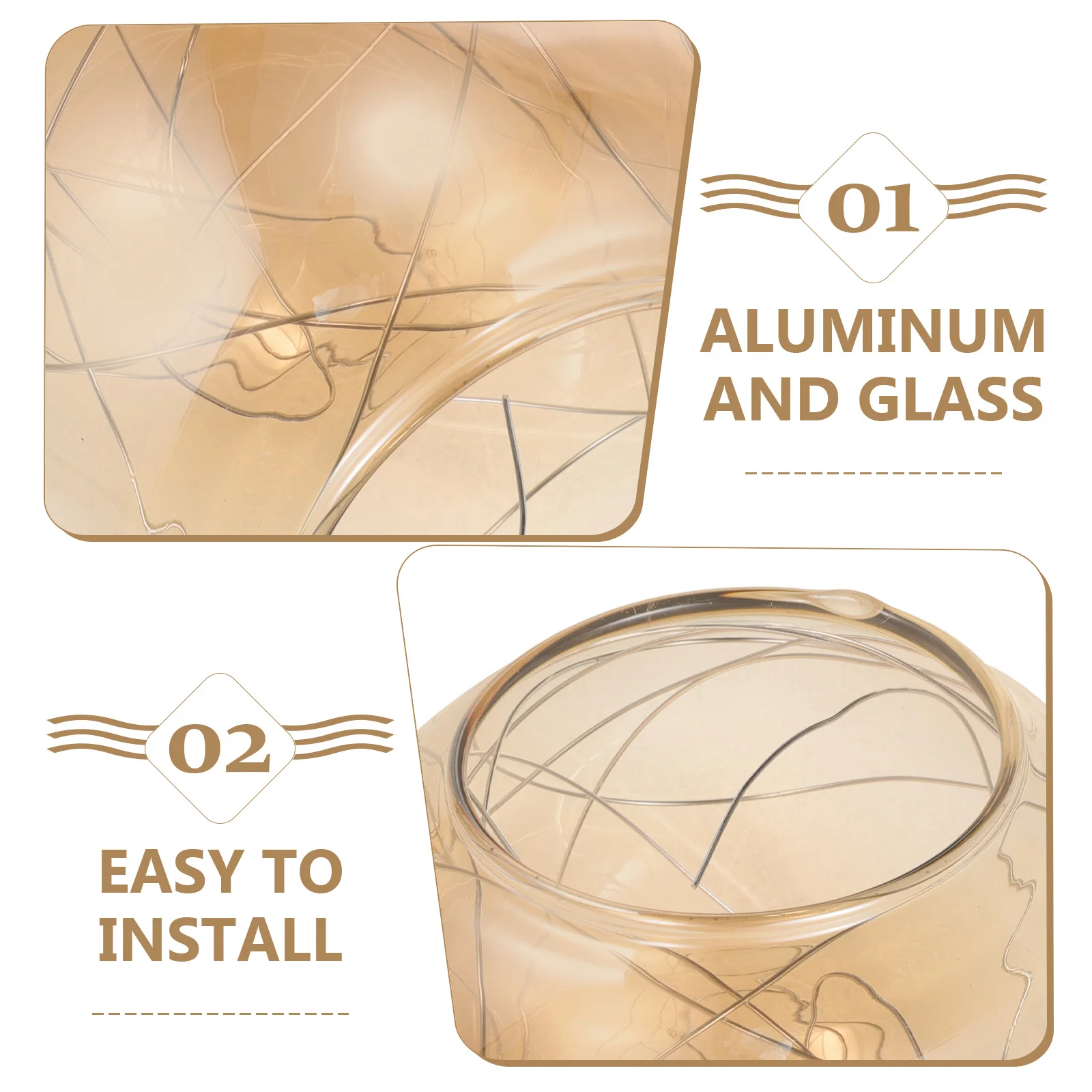 

Glass Lampshade Replacement Ball Shape for Pendant Ceiling Wall Lamps Decorative Globe Cover Elegant Modern Lighting Fixture