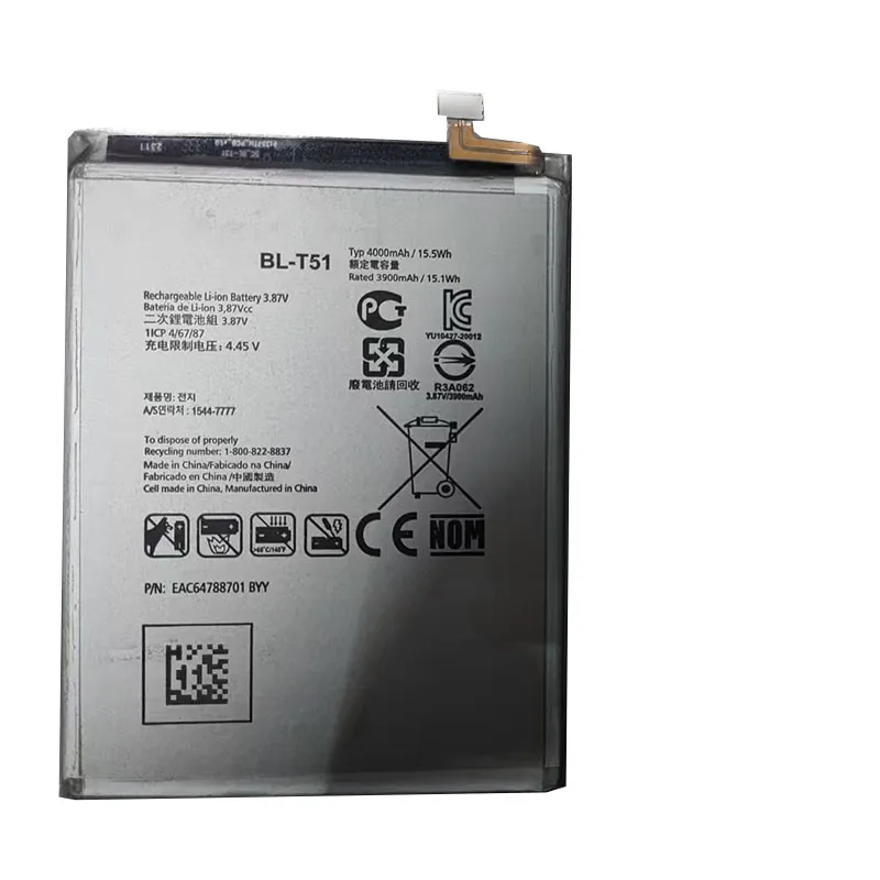 BL-T51 4000mAh Battery For LG K42 K52 LMK420 LM-K420 LM-K420H LM-K420E LM-K420Y BL T51 Mobile phone Batteries