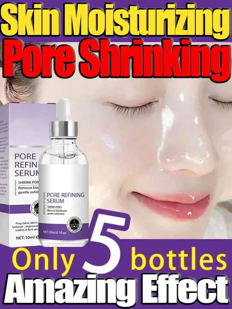 Pore Shrinking Serum Moisturizing Facial Essence for Relieving Dryness Oil Long-lasting Calming for Sensitive Skin Care