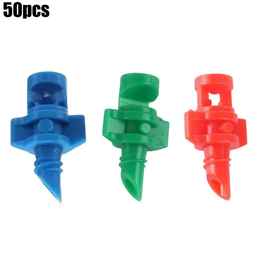 50PC Sprinklers Micro Spray Jets Garden Lawn Water Sprinklers 90° 180° 360°Watering Spray Misting Nozzle Sprinkler Irrigation