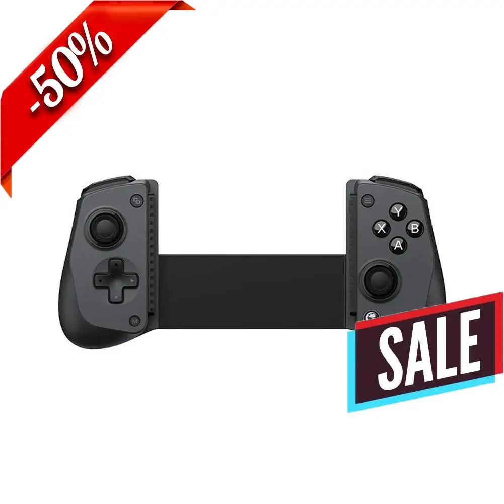 

X5s Mobile Game Controller for iPhone/Android Type-C Mobile Gamepad Wireless Stretchable Hall Effect Joystick Controller