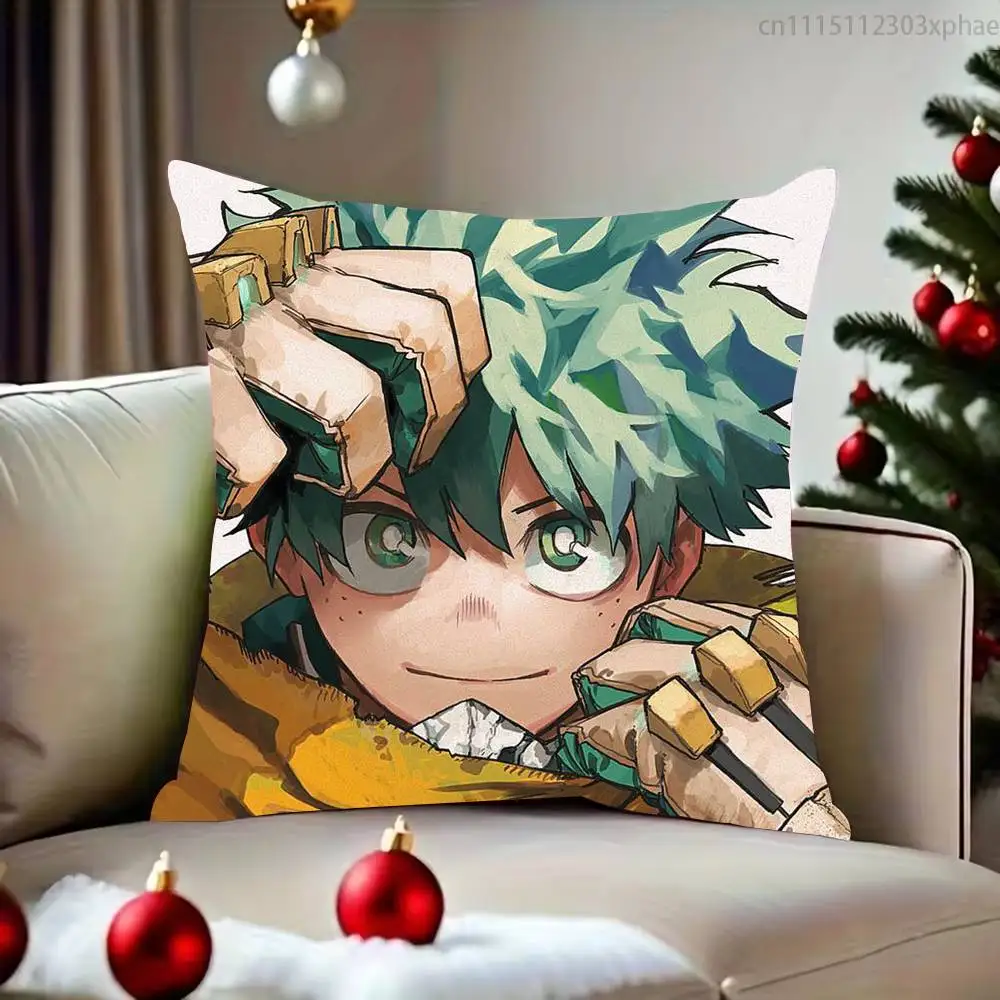 MHA I-Izuku Midoriya Deku Pillow Case Cover Square Sofa With For Pattern Comfortable Cushion suitable Of Room