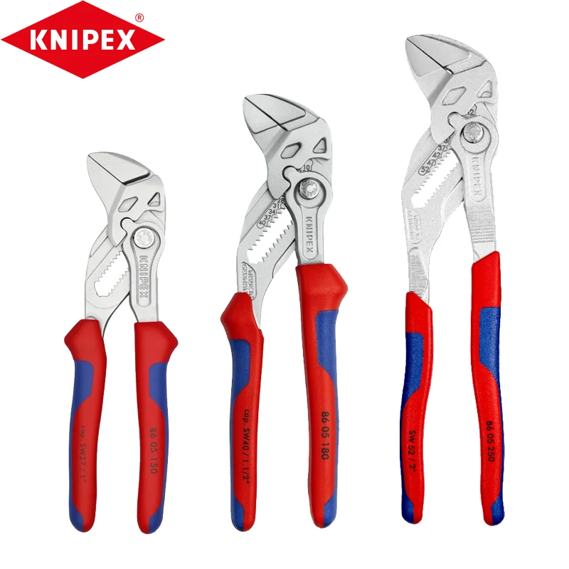 KNIPEX 86 05 150 Pliers Wrench Chromium Plated Vanadium Steel Water Pump Plier Knipex 86 05 180 Hand Tools 86 05 250