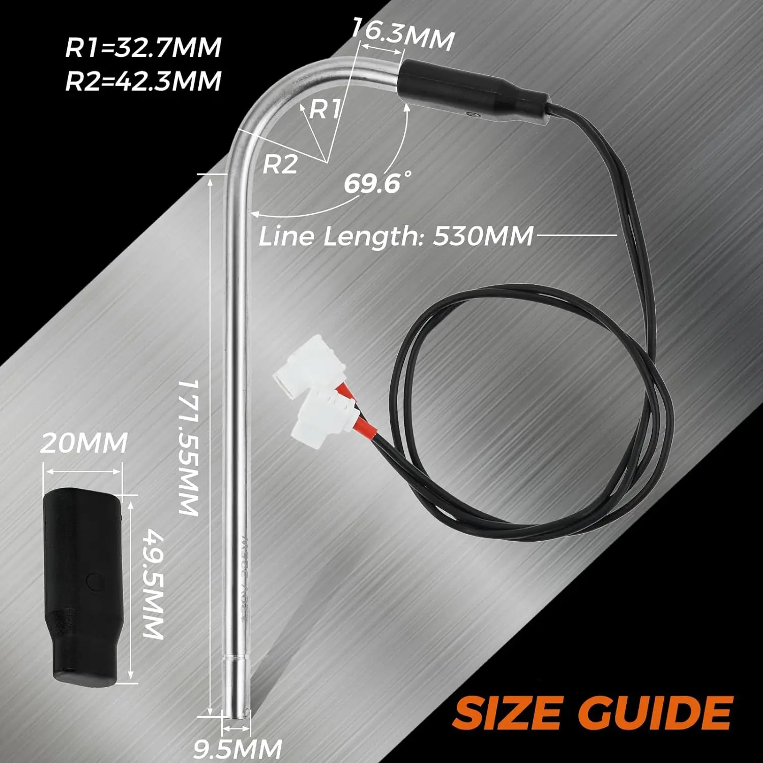 Imagem -06 - Elemento de Aquecimento 3850644422 120v 325w Substituição para o Refrigerador Ometic Dm2652 Rm2652 Dm2662 Dm2663 Dm2852 Dm2862 Ndm1062