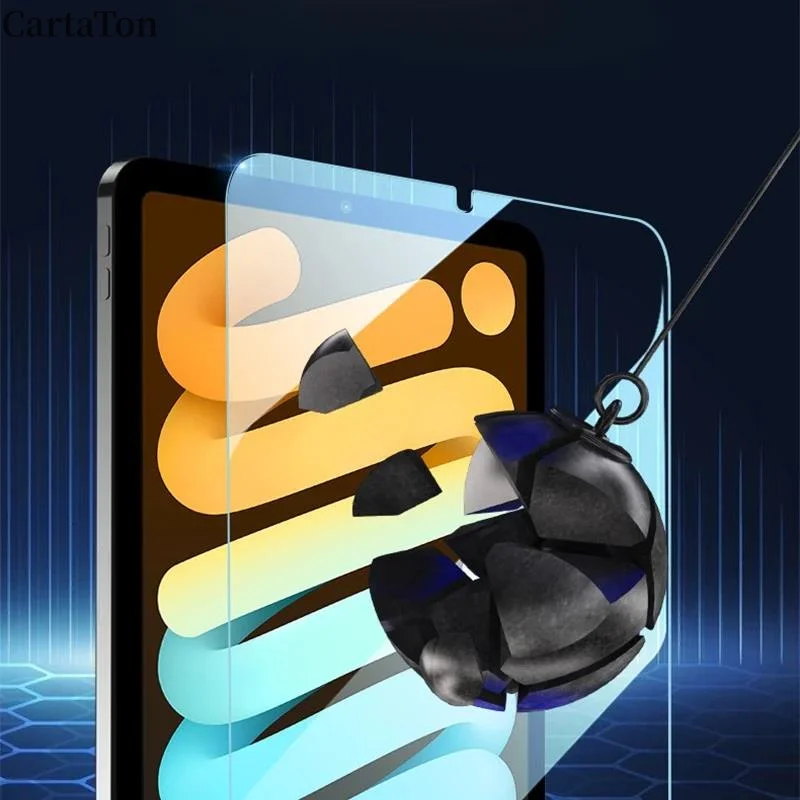 واقي شاشة الكمبيوتر اللوحي لهاتف أبل آيفون آي باد ميني 7 2024 8.3 "9H غطاء كامل من الزجاج المقسى الشفاف غطاء فيلم زجاجي واقي