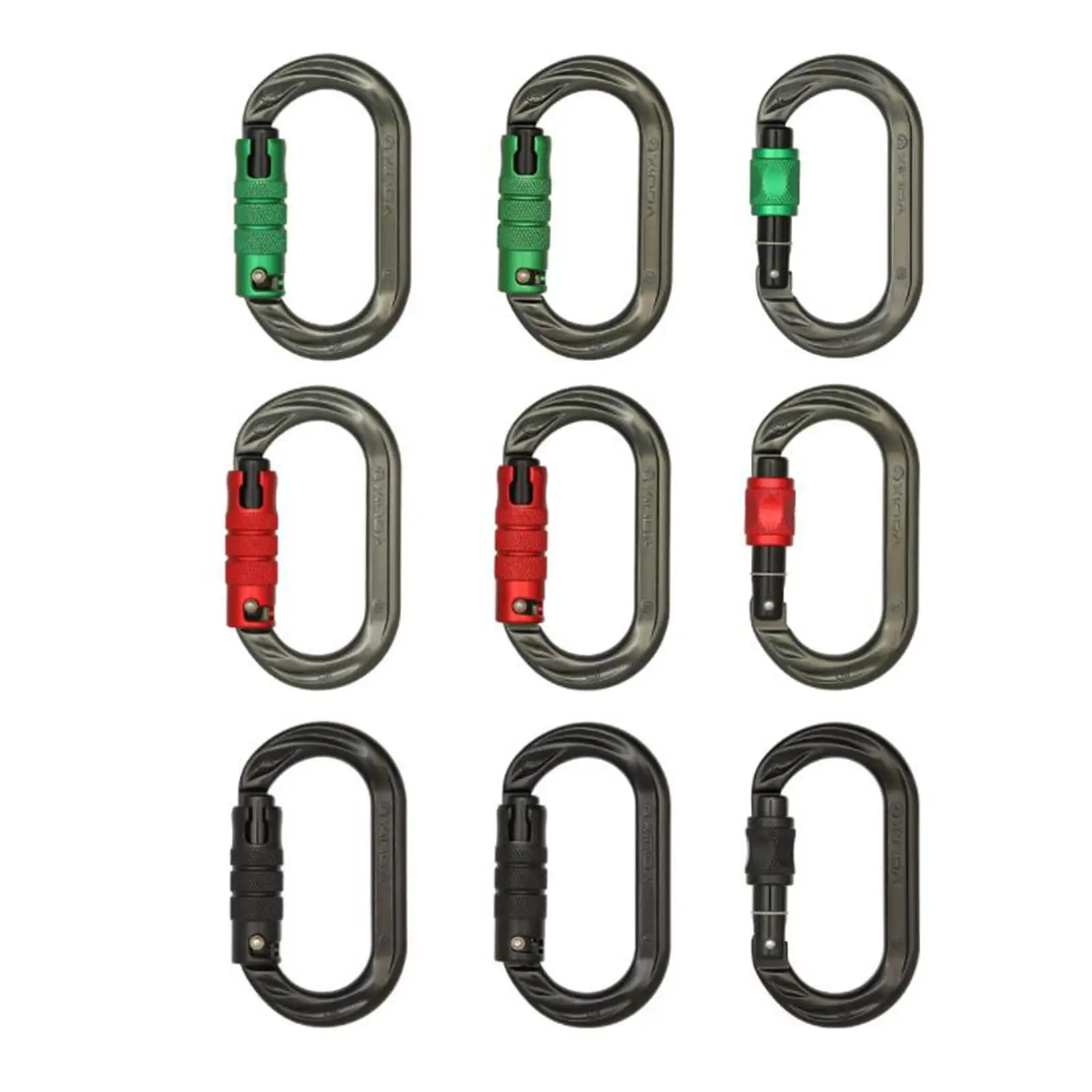 24KN Climbing Carabiner Clip Rappelling Carabiners Buckles Gear