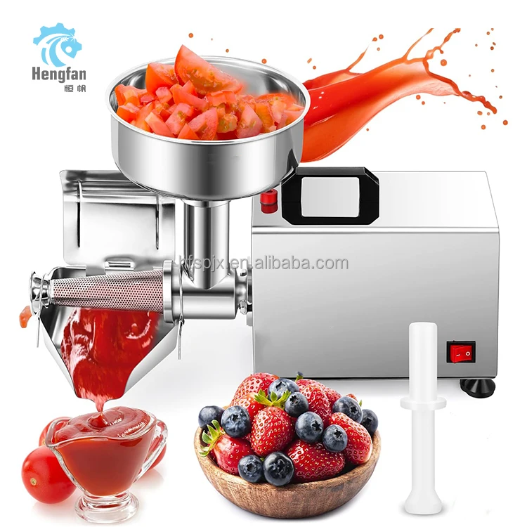 Máquina de prensado en caliente para hacer zumo de frutas y salsa de tomate, procesadora de salsa y kétchup, prensa y colador de frutas