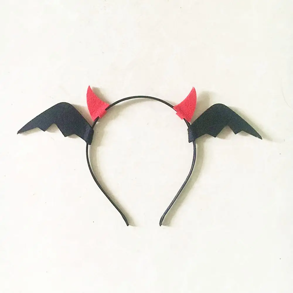 Funny Hair Accessories Pumpkin Devil Wings For Girls Non-slip Halloween Headband Women Hair Hoop Animal Ears Korean Hairbands