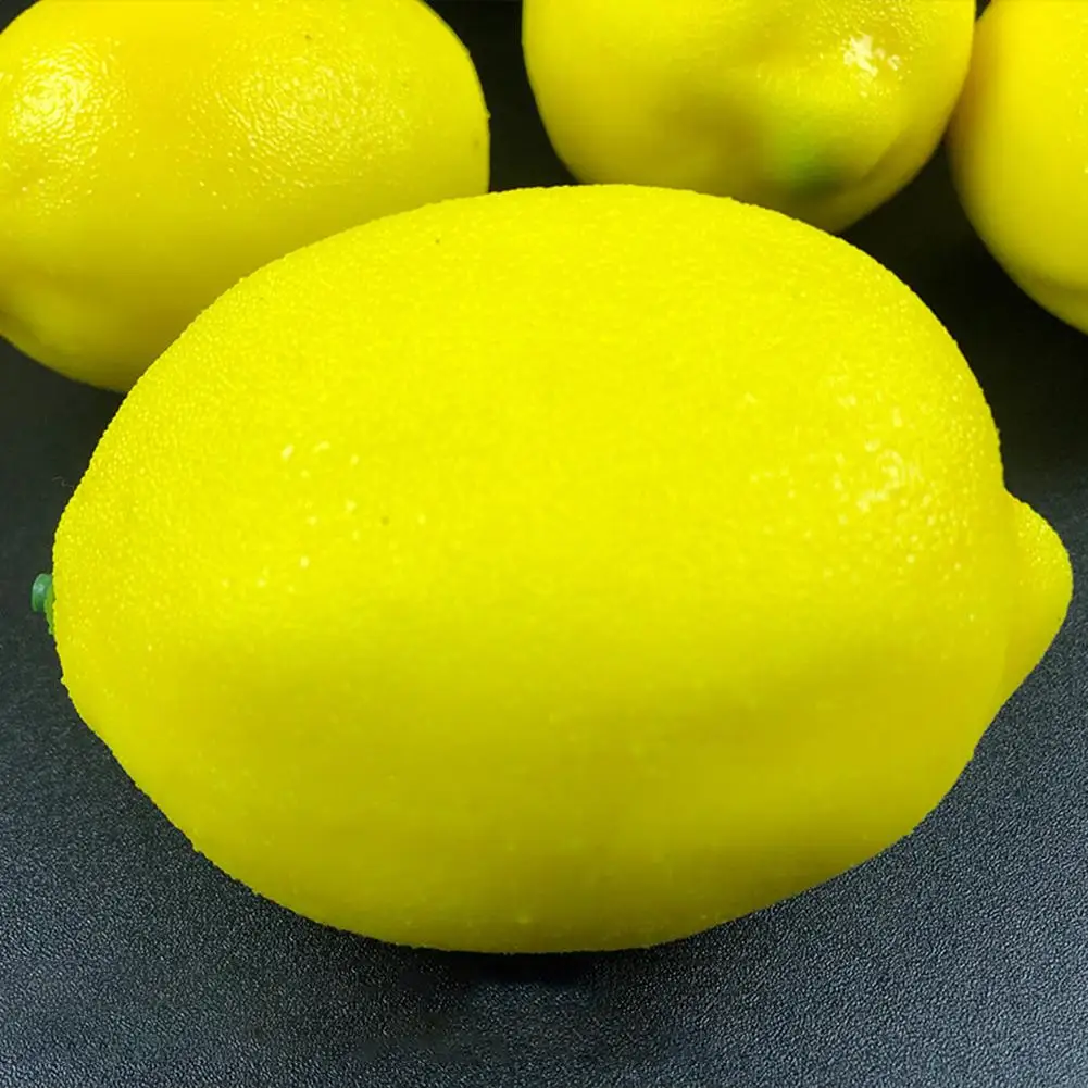 12pcs Artificial Fake Lemons Realistic Faux Fruits Photography Props For Home Kitchen Table Decoration Decorative Fruits