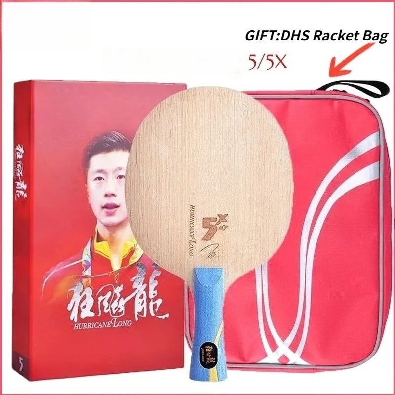 Original Official DHS Hurricane Long 5 long 5X Table Tennis Blade 5 Wood & 2 AC Professional Offensive Ping Pong Blade