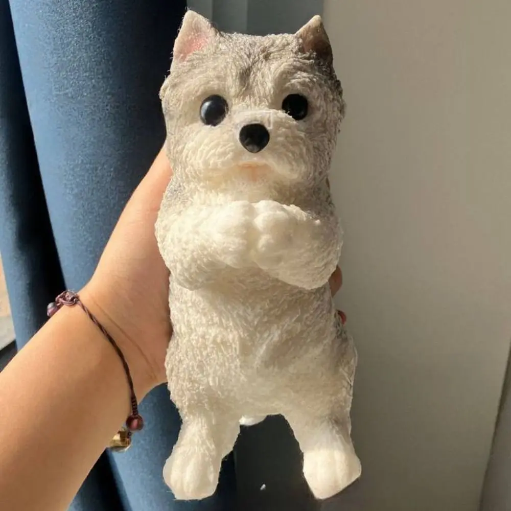 Figura di cane del fumetto spremere giocattoli rimbalzo lento simpatico cane agitarsi giocattolo per bambini adulto decompressione giocattolo squishy divertente regalo antistress
