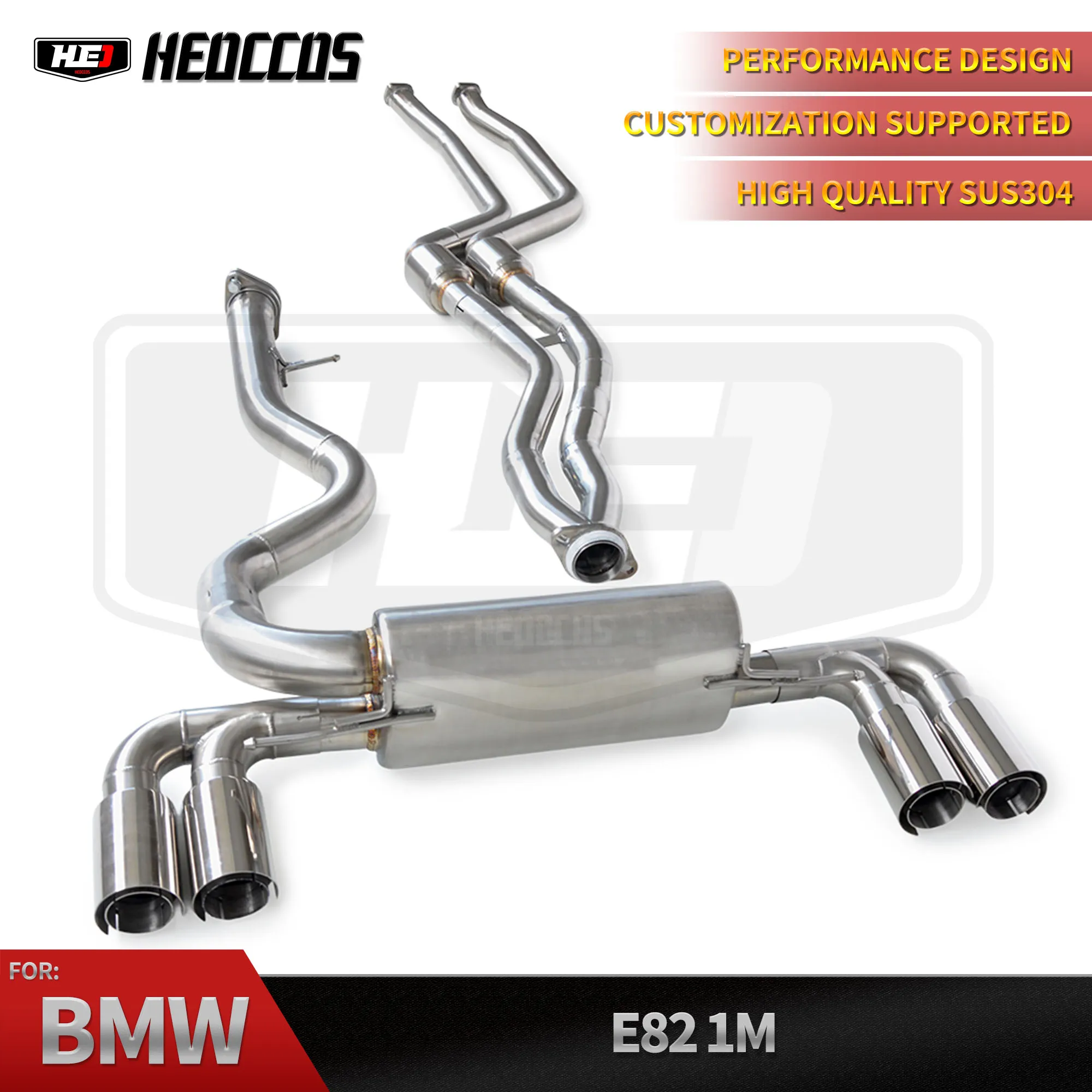 

HEO Professional для BMW E82 1M Выхлопная система Valvetronic Catback Трубы с клапанами Escapes Нержавеющая сталь 304