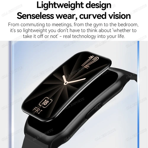 Imagen 2 del producto Nuevo reloj inteligente con pantalla curva 2025 para reloj de salud, Monitor de ritmo cardíaco, oxígeno en sangre/presión de sueño, reloj inteligente deportivo resistente al agua