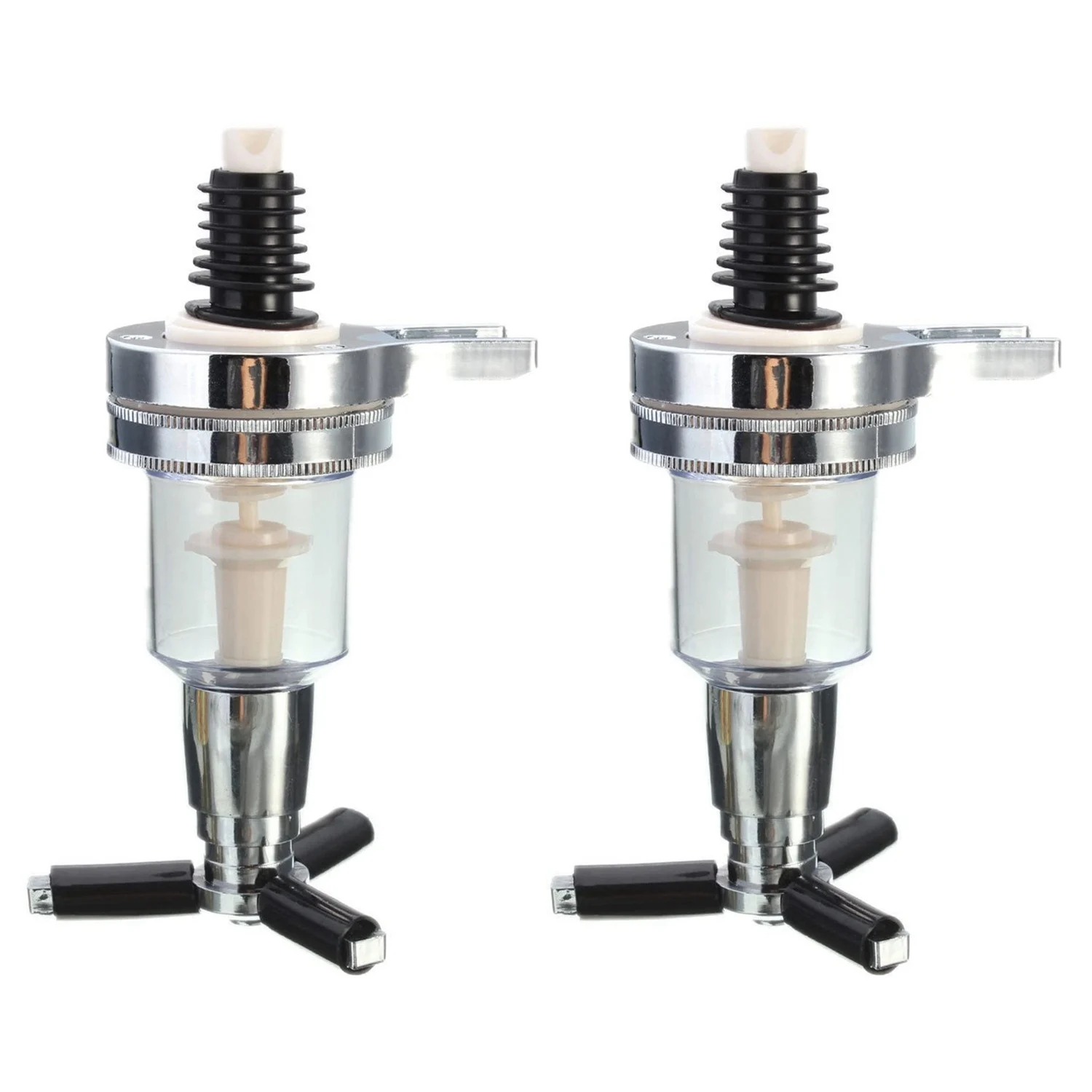 2Pcs 45Ml/1.5Oz Bar Butler Wall Mounted Replacement Nozzle Shot Dispenser for Revolving Liquor Caddy Bottle Holder