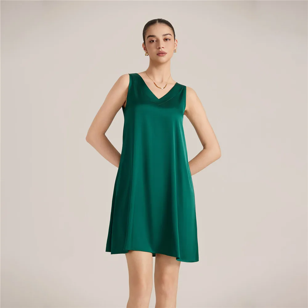 

Сплошная цветная ночная рубашка, домашний халат, сексуальная ночная рубашка с v-образным вырезом, нижнее белье, атласная ночная рубашка, домашняя одежда, ночное белье