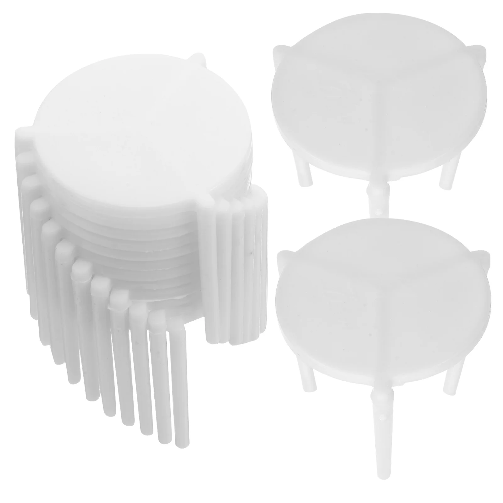 

200 шт., белый пластиковый штатив для пиццы, проставка для коробки для пиццы, контейнер для общественного питания на вынос, принадлежности для ресторана