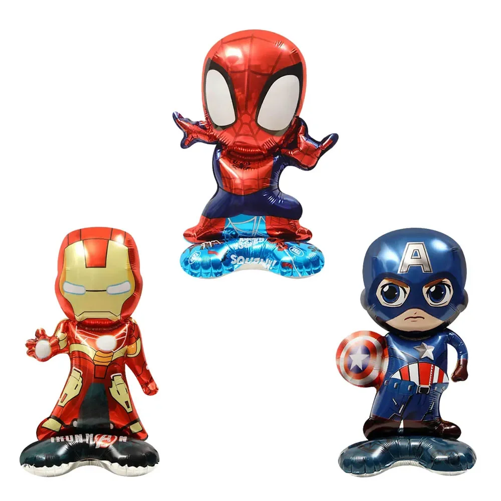 Standing SpiderMan Balloon Spiderman Foil Balloons Boy Kids Birthday Party Decoration Baby Shower Cartoon Balloons