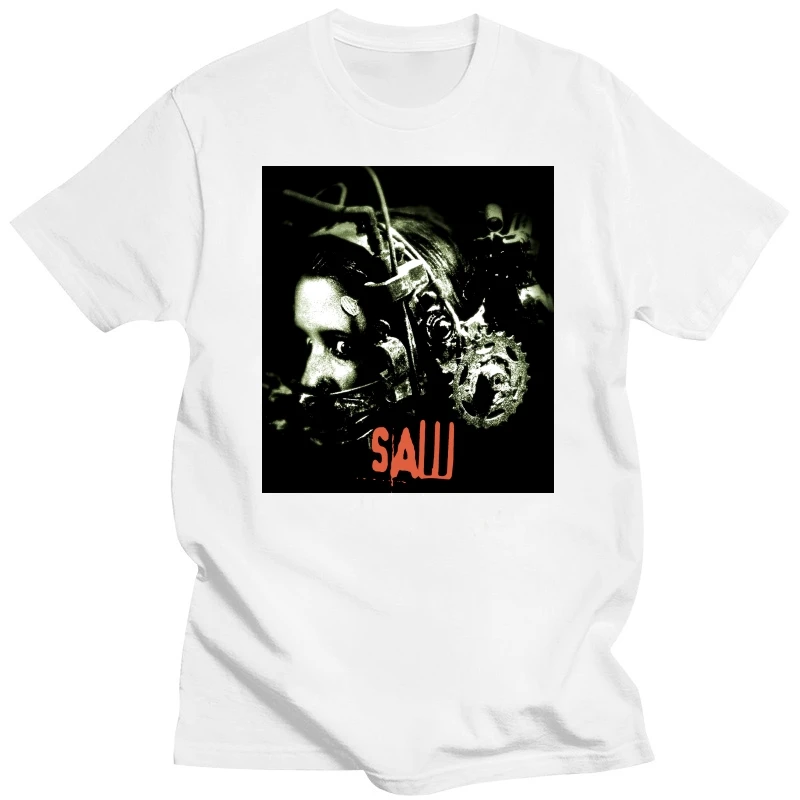 Saw Horror Movie Head Trap Jigsaw T-Shirt S-5Xl Unisex Horror Movie Cotton Tee Shirt Unisex