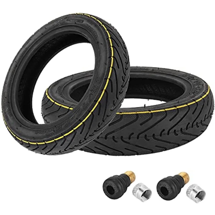 

60/70-6.5 tubeless tire with Valve for Segway Ninebot Max G30/ G30E/ G30LP Electric Scooter Solid Rubber Tires 10-inch Anti-Sli