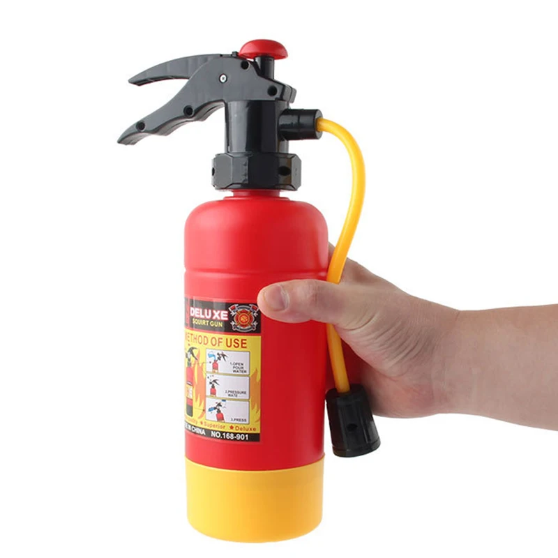 29 ซม.เครื่องดับเพลิงของเล่นน้ําปืนสเปรย์น้ํา Fireman น้ําปืนฤดูร้อนชายหาดน้ําเกมของเล่นกลางแจ้งเด็กของขวัญ