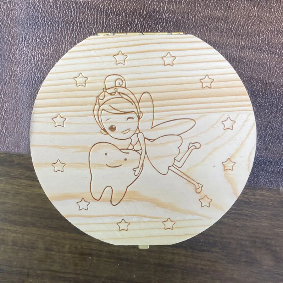 Baby Zahn Box Jungen und Mädchen Zähne Fetal Haar Nabelschnur Sammlung Gedenk Box Tier Haar Lagerung Box