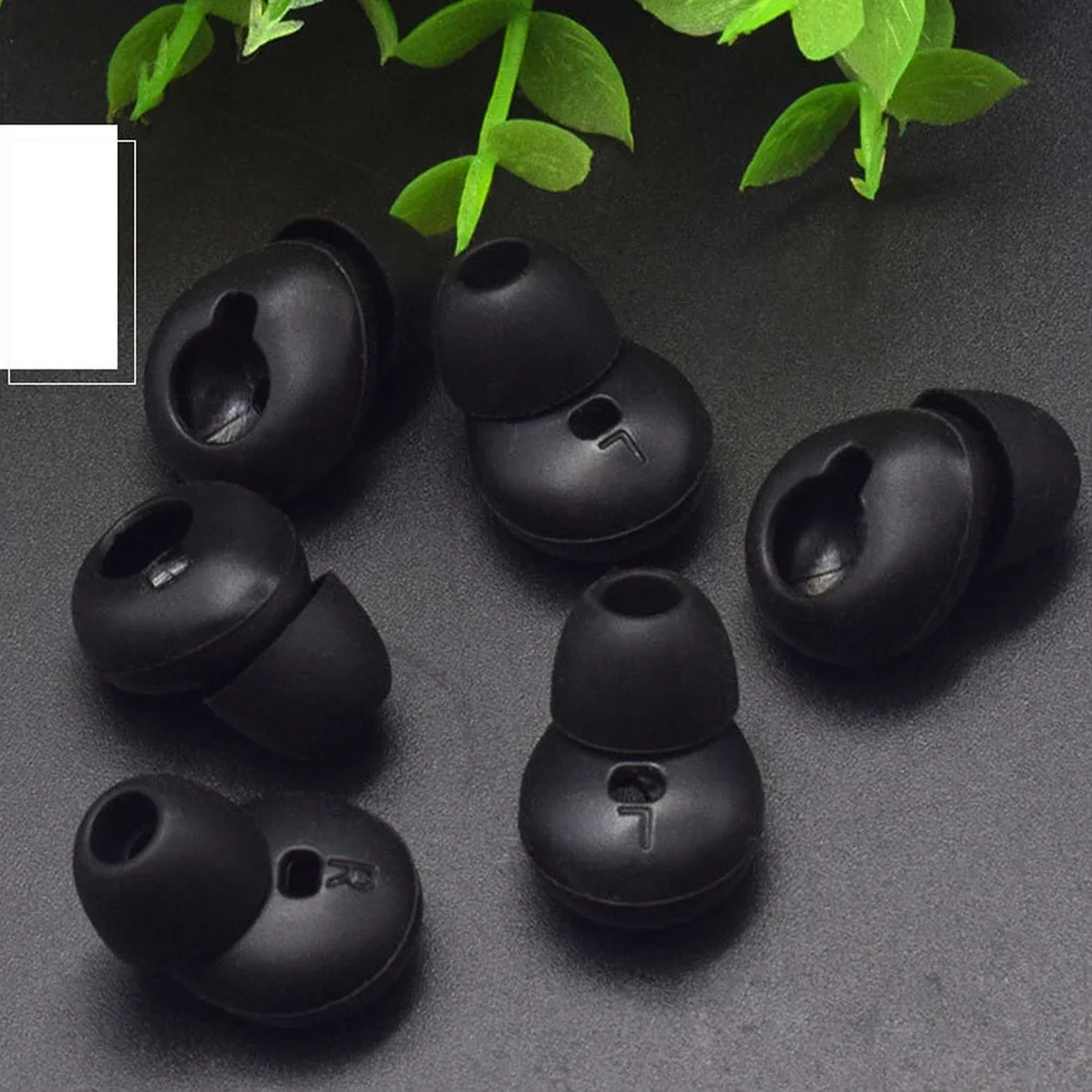 

Силиконовые сменные насадки для наушников Sm-R130, черные, многоразовые, моющиеся, звукоизоляционные, противоскользящие