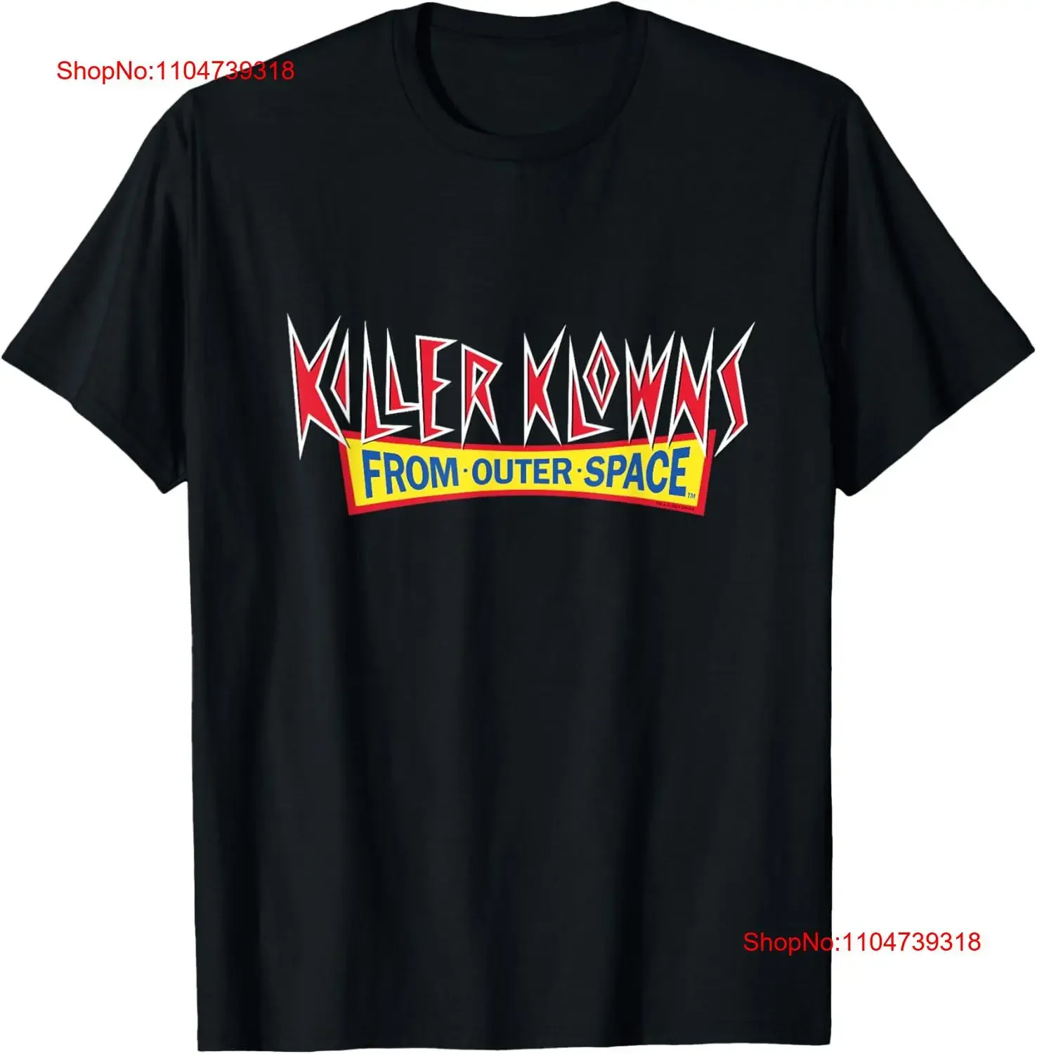 تي شيرت Killer Klowns from Outer Space Logo تي شيرت عتيق مغسول للارتداء اليومي متعدد الاستخدامات ملابس الشارع الشهير قابلة للتنفس