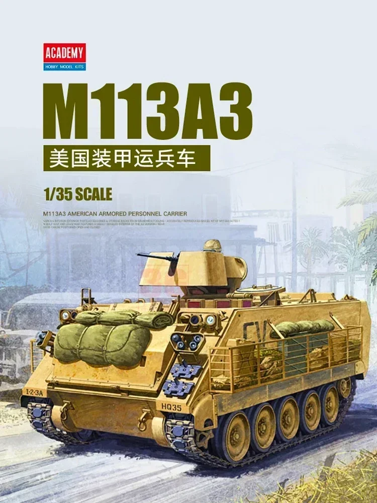

1/35 Academy model 13211 American M113A3 Armoured Personnel Carrier assembly Scale diy toys Model Kit