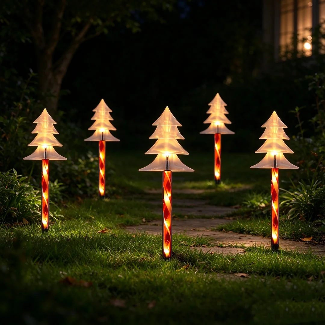 5pcs/set Solar Christmas Star  - đánh giá và giá Solar Garden Light