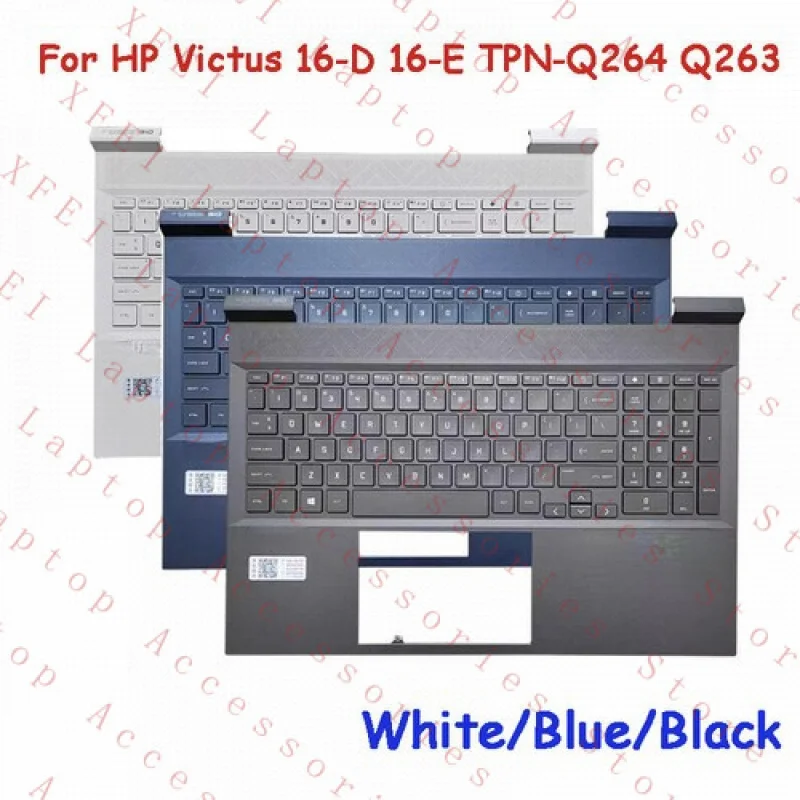 

F Palmrest w/Keyboard for HP Victus 16-E 16-D TPN-Q263 TPN-Q264 WH/BL/BK